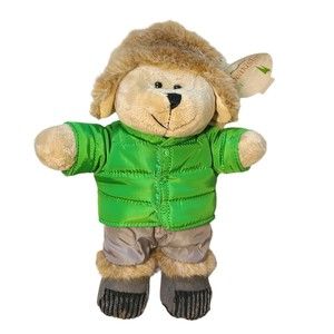 Starbucks Coffee Bearista Teddy Bear Plush 2011 104th Edition Winter Trapper Hat